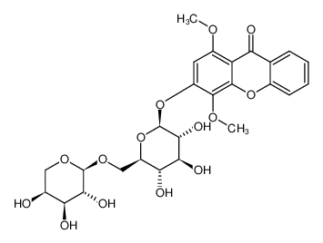 1429243-30-0 3-O-(6-O-α-L-arabinopyranosyl)-β-D-glucopyranosyl-1,4-dimethoxyxanthone