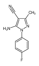 5-Amino-1-(4-fluorophenyl)-3-methyl-1H-pyrazole-4-carbonitrile 51516-82-6