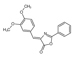 25349-38-6 spectrum, 4-(3,4-dimethoxy-benzylidene)-2-phenyl-4H-oxazol-5-one