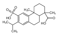 (1R,4aS,10aR)-1,4a-dimethyl-7-propan-2-yl-6-sulfo-2,3,4,9,10,10a-hexahydrophenanthrene-1-carboxylic acid 33159-27-2