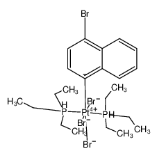 1427001-29-3 structure, C22H39Br4P2Pt