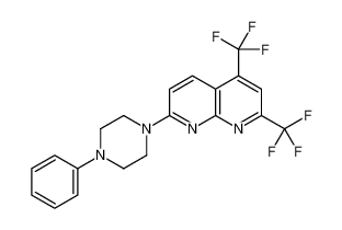 7-(4-Phenyl-1-piperazinyl)-2,4-bis(trifluoromethyl)-1,8-naphthyri dine