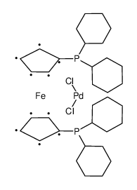 二氯[1,1'-双(二环己基磷)二茂铁]钯(II), Pd