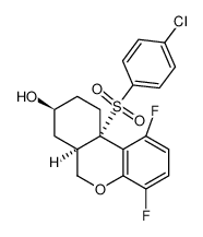 (6aR,8S,10aS)-10a-(4-chlorophenyl)sulfonyl-1,4-difluoro-6,6a,7,8,9,10-hexahydrobenzo[c]chromen-8-ol 944949-06-8