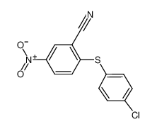 2-(4-chlorophenyl)sulfanyl-5-nitrobenzonitrile 78940-73-5