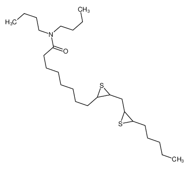 N,N-dibutyl-8-[3-[(3-pentylthiiran-2-yl)methyl]thiiran-2-yl]octanamide