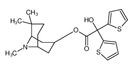 (6,6,9-trimethyl-9-azabicyclo[3.3.1]nonan-3-yl) 2-hydroxy-2,2-dithiophen-2-ylacetate 42024-98-6