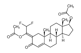 [(2Z,8R,9S,10R,13S,14S,17S)-2-(1-acetyloxy-2,2-difluoroethylidene)-10,13-dimethyl-3-oxo-6,7,8,9,11,12,14,15,16,17-decahydro-1H-cyclopenta[a]phenanthren-17-yl] acetate