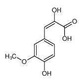 2-hydroxy-3-(4-hydroxy-3-methoxyphenyl)prop-2-enoic acid 63035-29-0