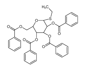 [(2R,3R,4S,5R,6S)-3,4,5-tribenzoyloxy-6-ethylsulfanyloxan-2-yl]methyl benzoate 113214-71-4