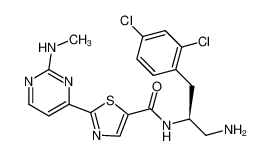 (S)-N-(1-amino-3-(2,4-dichlorophenyl)propan-2-yl)-2-(2-(methylamino)pyrimidin-4-yl)thiazole-5-carboxamide 1261080-40-3