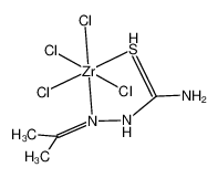 84273-48-3 structure, C4H11Cl4N3SZr