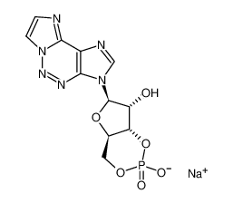 (6R,7R)-6-(diimidazo[3,4-d:1',3'-e]triazin-3-yl)-2-hydroxy-2-oxo-4a,6,7,7a-tetrahydro-4H-furo[3,2-d][1,3,2]dioxaphosphinin-7-ol 50663-90-6