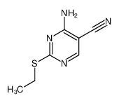 4-amino-2-ethylsulfanylpyrimidine-5-carbonitrile 16462-29-6