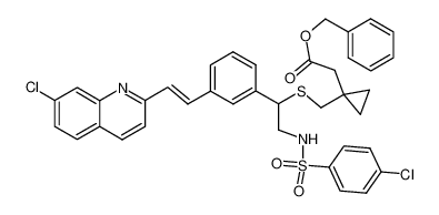 904916-32-1 [1-(2-(4-Chloro-benzenesulfonylamino)-1-{3-[(E)-2-(7-chloro-quinolin-2-yl)-vinyl]-phenyl}-ethylsulfanylmethyl)-cyclopropyl]-acetic acid benzyl ester