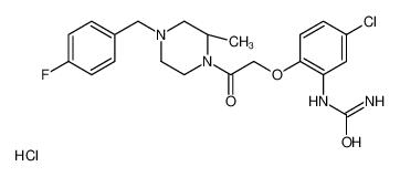 288262-96-4 structure, C21H25Cl2FN4O3