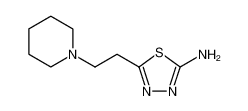 5-(2-Piperidin-1-yl-ethyl)-[1,3,4]thiadiazol-2-yl-amine 14069-11-5