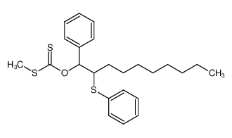 121411-02-7 S-methyl O-(1-phenyl-2-phenylthiodecyl) dithiocarbonate