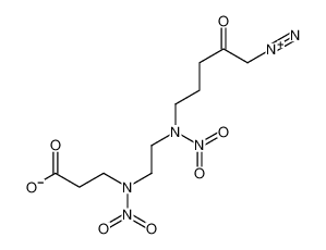 3-[2-[(5-diazonio-4-oxopentyl)-nitroamino]ethyl-nitroamino]propanoate 102516-67-6