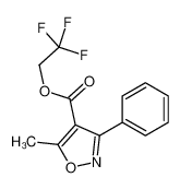 61728-31-2 2,2,2-trifluoroethyl 5-methyl-3-phenyl-1,2-oxazole-4-carboxylate