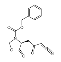 134038-91-8 1-<(S)-3-benzyloxycarbonyl-5-oxo-4-oxazolidinone>-3-diazo-2-propanone