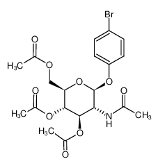 4-溴苯基2-乙酰氨基-3,4,6-三-o-乙酰基-2-脱氧-b-d-吡喃葡萄糖苷