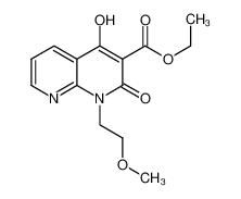 Ethyl 4-hydroxy-1-(2-methoxyethyl)-2-oxo-1,2-dihydro-1,8-naphthyridine-3-carboxylate 1253790-04-3