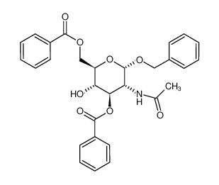 苄基 2-乙酰氨基-3,6-二-O-苯甲酰基-2-脱氧-alpha-D-吡喃葡萄糖苷