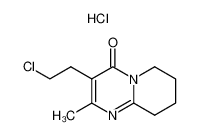 3-(2-Chloroethyl)-2-methyl-6,7,8,9-tetrahydro-4H-pyrido[1,2-a]pyrimidin-4-one hydrochloride 93076-03-0