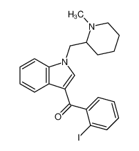 (2-碘苯基)(1-((1-甲基哌啶-2-基)甲基)-1H-吲哚-3-基)甲酮