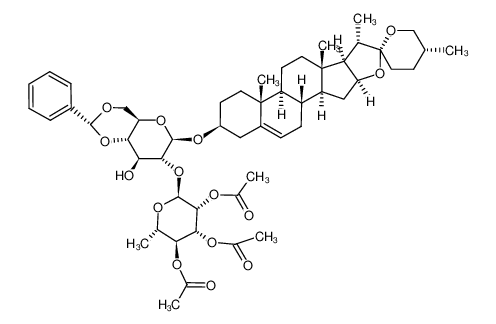 211797-94-3 spectrum, diosgenyl 2,3,4-tri-O-acetyl-α-L-rhamnopyranosyl-(1->2)-4,6-O-benzylidene-β-D-glucopyranoside