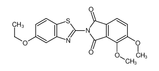 2-(5-ethoxy-1,3-benzothiazol-2-yl)-4,5-dimethoxyisoindole-1,3-dione 6214-03-5