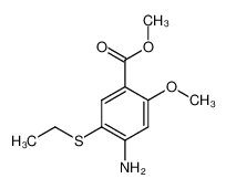 methyl 4-amino-5-(ethylthio)-2-methoxybenzoate 1119455-01-4