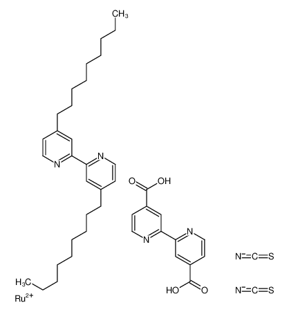 顺式-双(异硫氰基)(2,2'-联吡啶基-4,4'-二羧基)(4,4'-二-壬基-2'-联吡啶基)钌(II)