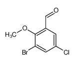 3-bromo-5-chloro-2-methoxybenzaldehyde 25299-26-7