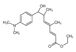 ethyl (2E,4E,6R,7R)-7-[4-(dimethylamino)phenyl]-7-hydroxy-4,6-dim ethyl-hepta-2,4-dienoate 934246-98-7
