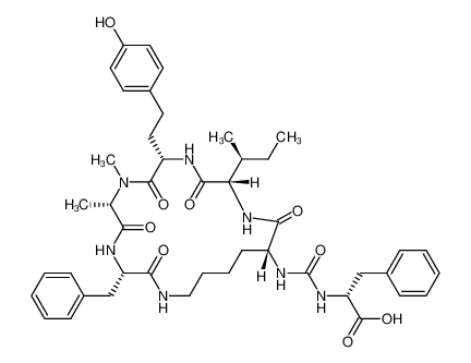 1360536-21-5 structure, C45H59N7O9