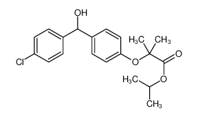 propan-2-yl 2-[4-[(4-chlorophenyl)-hydroxymethyl]phenoxy]-2-methylpropanoate 61001-99-8