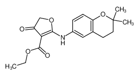 35307-74-5 spectrum, 2-(2,2-dimethyl-chroman-6-ylamino)-4-hydroxy-furan-3-carboxylic acid ethyl ester