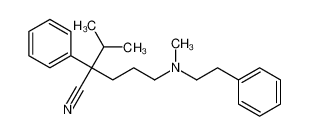 (2S)-2-Isopropyl-5-[methyl(2-phenylethyl)amino]-2-phenylpentaneni trile 101238-51-1