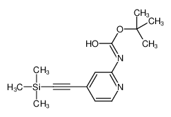 tert-butyl N-[4-(2-trimethylsilylethynyl)pyridin-2-yl]carbamate