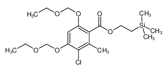 2-(trimethylsilyl)ethyl 3-chloro-4,6-bis(ethoxymethoxy)-2-methylbenzoate 1007313-80-5