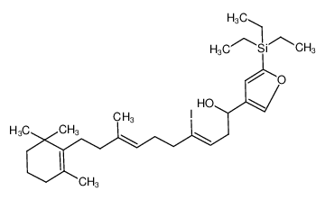 191939-01-2 (3Z,7E)-4-iodo-8-methyl-1-(5-(triethylsilyl)furan-3-yl)-10-(2,6,6-trimethylcyclohex-1-en-1-yl)deca-3,7-dien-1-ol