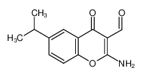 2-amino-4-oxo-6-propan-2-ylchromene-3-carbaldehyde 68301-82-6