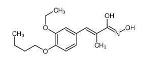 (E)-3-(4-butoxy-3-ethoxyphenyl)-N-hydroxy-2-methylprop-2-enamide