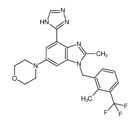 1372540-32-3 structure, C23H23F3N6O