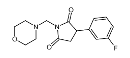 3-(3-fluorophenyl)-1-(morpholin-4-ylmethyl)pyrrolidine-2,5-dione 66064-12-8