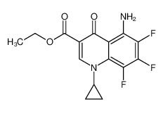 1-环丙基-5-酰胺-6,7,8-三氟-1,4-二氢-4-氧代-3-喹啉羧酸乙酯