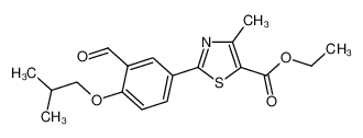 Ethyl 2-(3-formyl-4-isobutoxyphenyl)-4-methylthiazole-5-carboxylate 161798-03-4