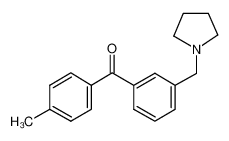 (4-methylphenyl)-[3-(pyrrolidin-1-ylmethyl)phenyl]methanone 898793-97-0